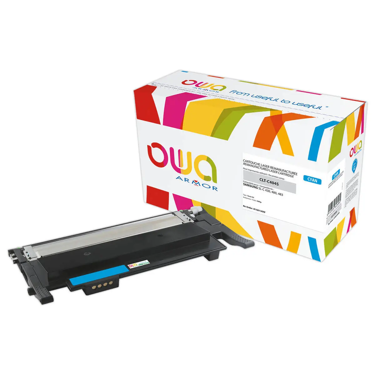Toner ARMOR équiv. SAMSUNG CLTC404S/ELS Cyan photo du produit