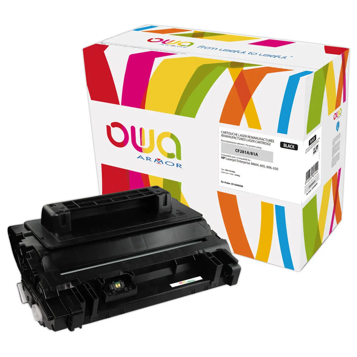 Toner éq. HP CF281A - Noir - OWA photo du produit