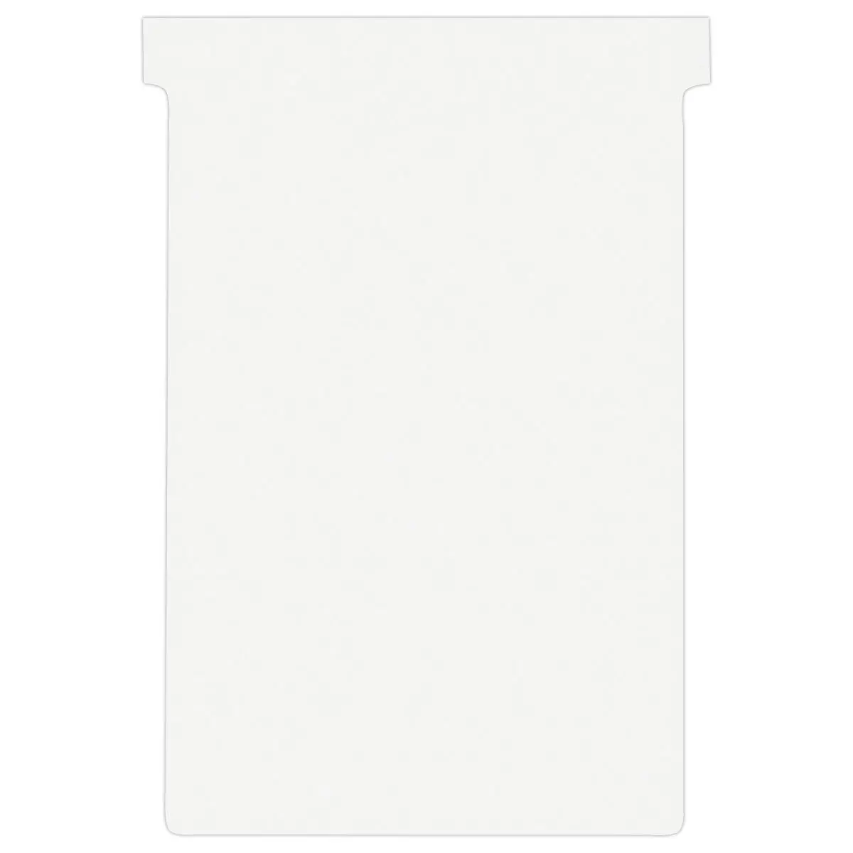 100 Fiches T pour planning - Taille 4 - Blanc - NOBO photo du produit