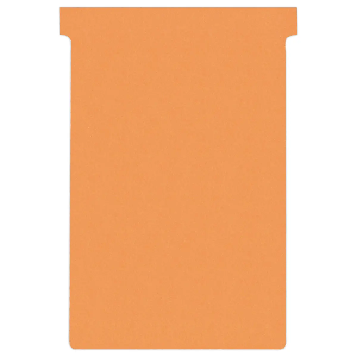 100 Fiches T pour planning - Taille 4 - Orange - NOBO photo du produit