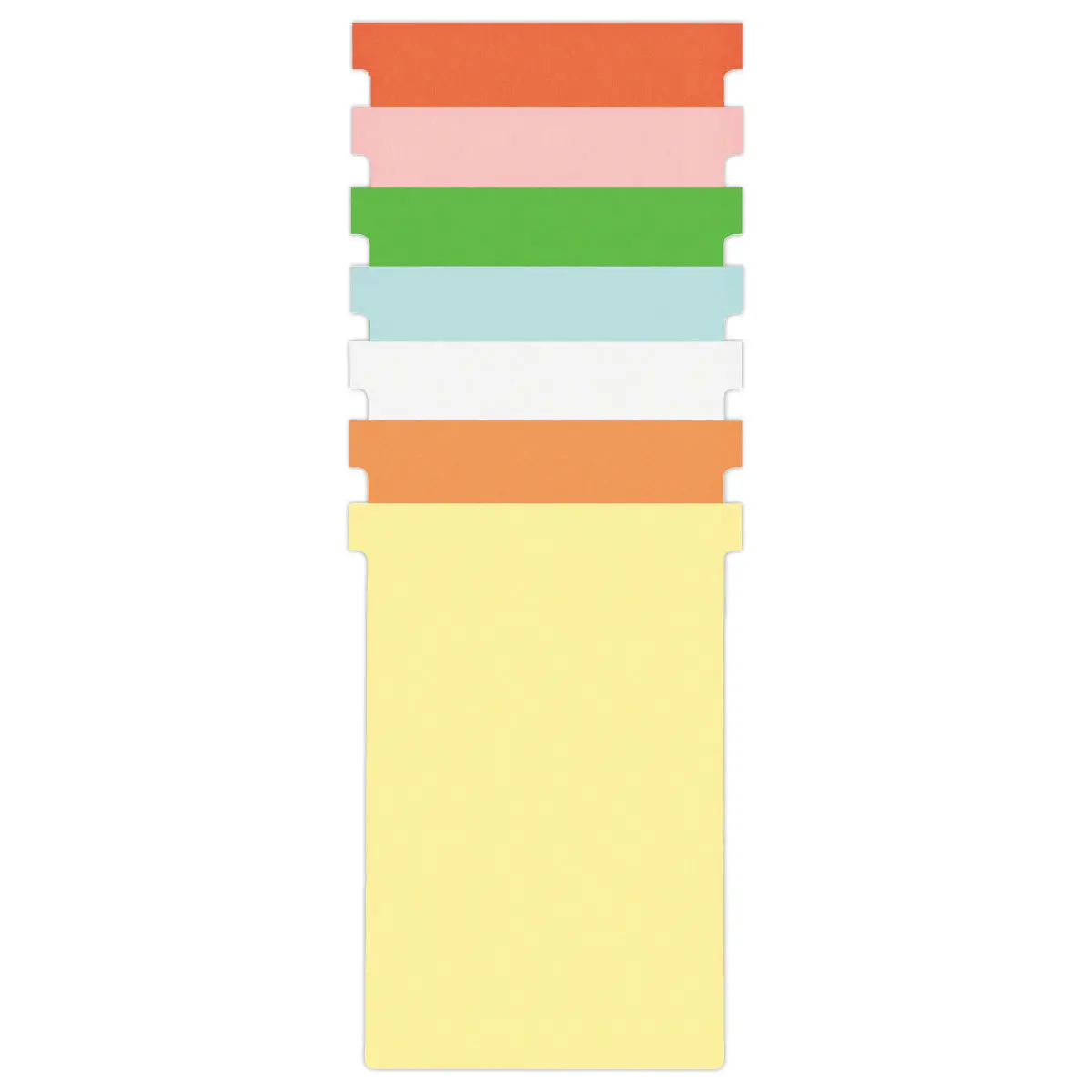 100 Fiches T pour planning - Taille 4 - Vert - NOBO photo du produit