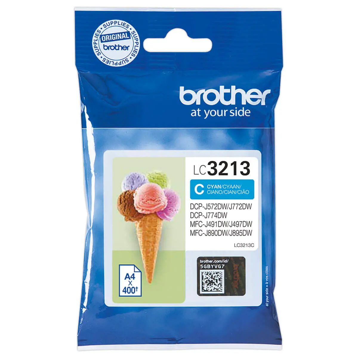 Cartouche BROTHER LC3213 cyan photo du produit