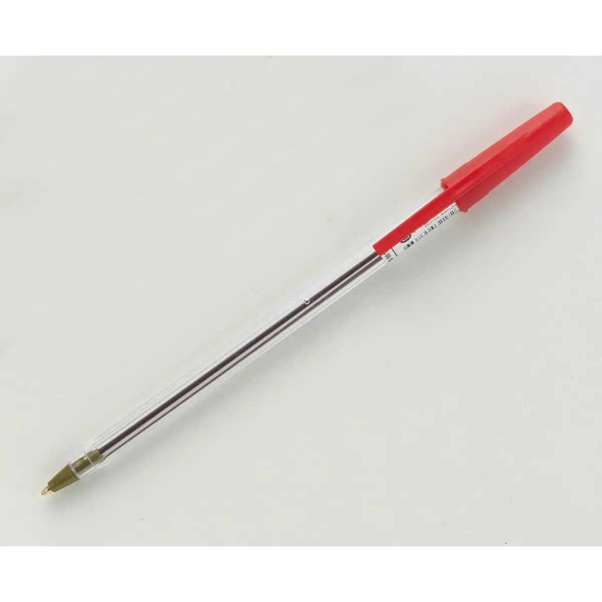 Stylo bille capuchon - Ecriture moyenne - Rouge - Fiducial photo du produit