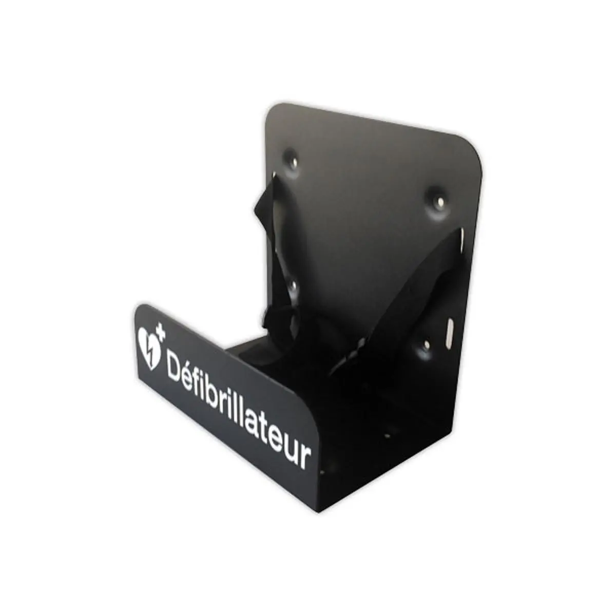 Support mural en métal pour DAE L 23x P 15,4 x H 21,7 cm, noir photo du produit