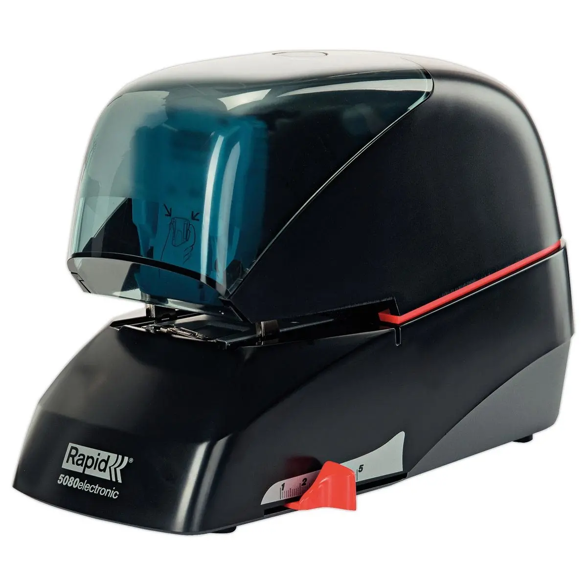 Agrafeuse électrique Suprême R5080 - 80 feuilles - Noir - RAPID photo du produit