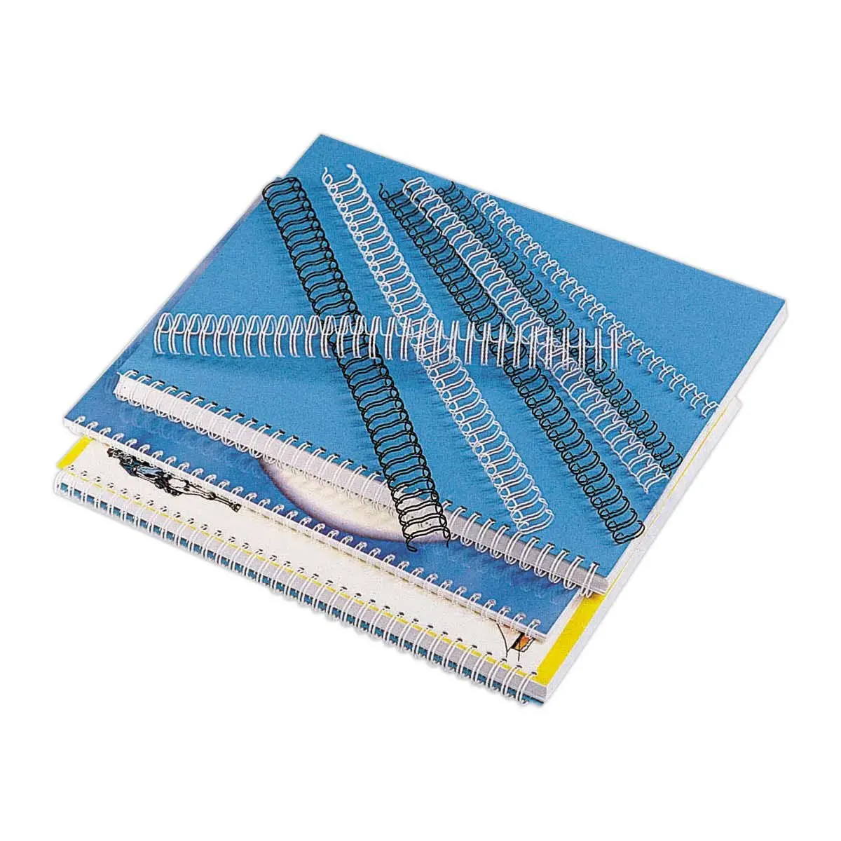 100 Anneaux à relier en métal - Dos 10 mm - Noir photo du produit