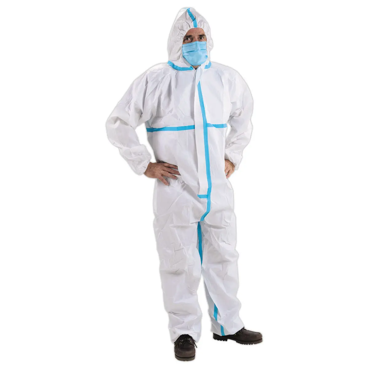 Combinaison de protection médicale - Capuche intégrée - Taille X L photo du produit