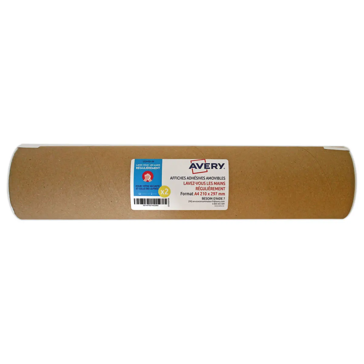 2 Affiches adhésives amovibles A4 LAVEZ-VOUS LES MAINS RÉGULIÈREMENT photo du produit