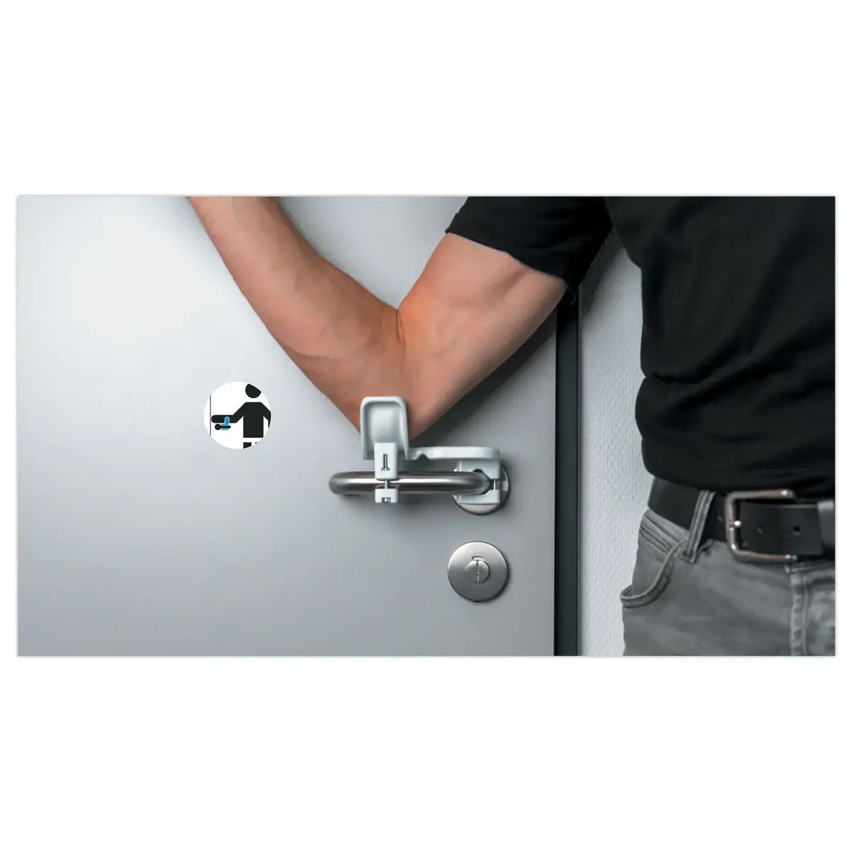 2 Poign&eacute;e de porte, adaptateur ouverturesans les mains,handicap/hygi&egrave;ne photo du produit