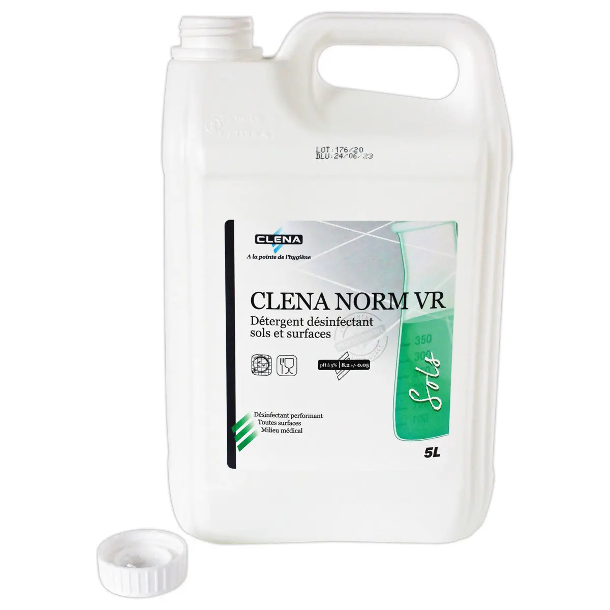 Désinfectant sols et surfaces CLENA NORM VR 5L photo du produit