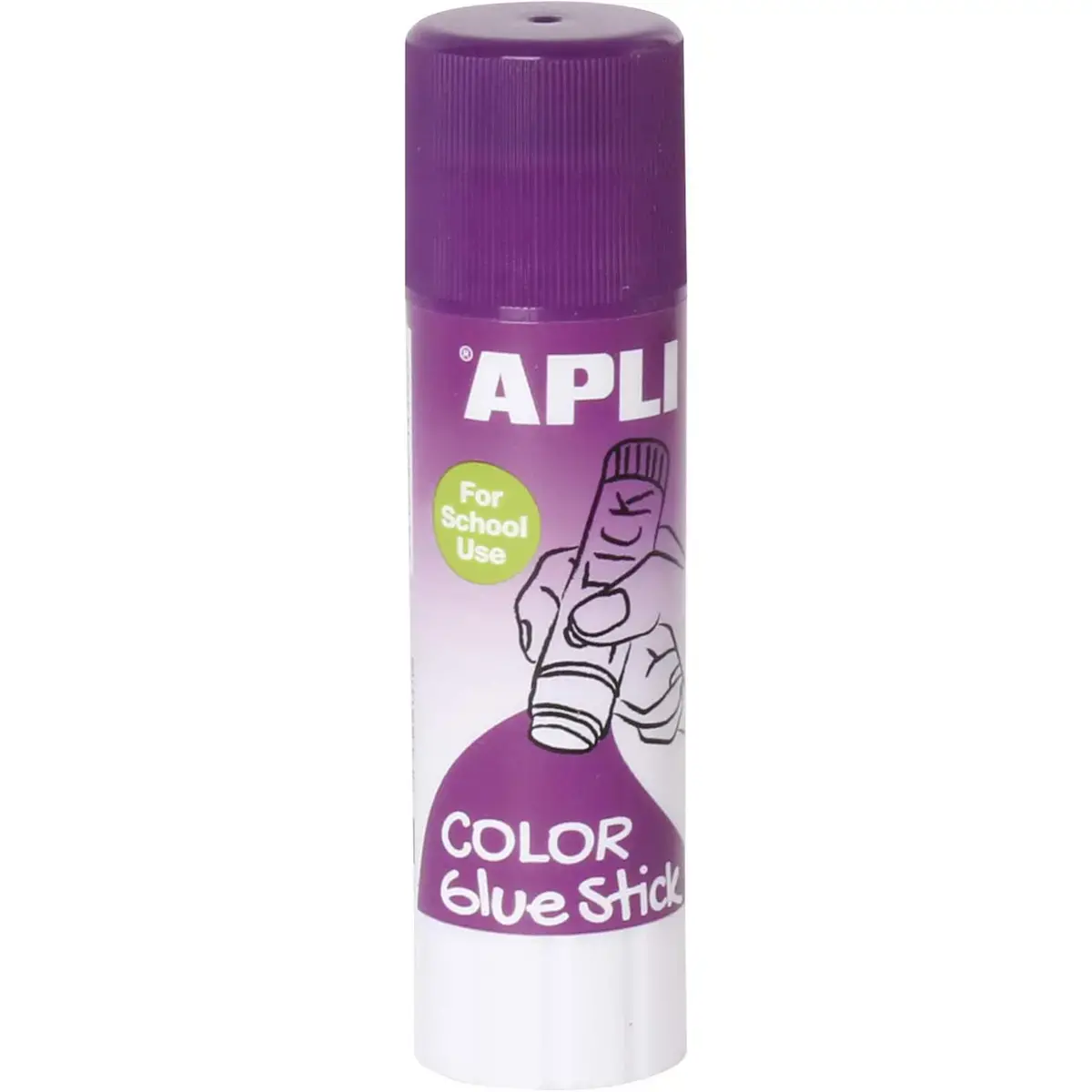 Bâton de colle colorée - 21g - Mauve - Apli photo du produit