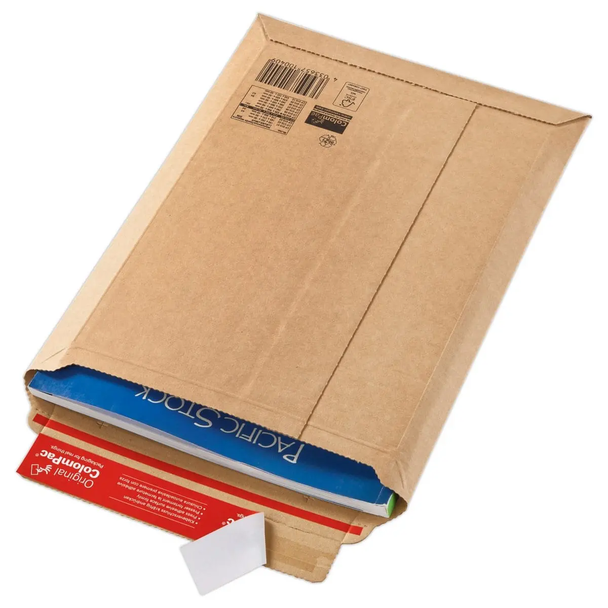 20 Pochettes d'exp rigides COLOMPAC-carton brun B2 L53 x H72 cm-&eacute;p 5 cm photo du produit