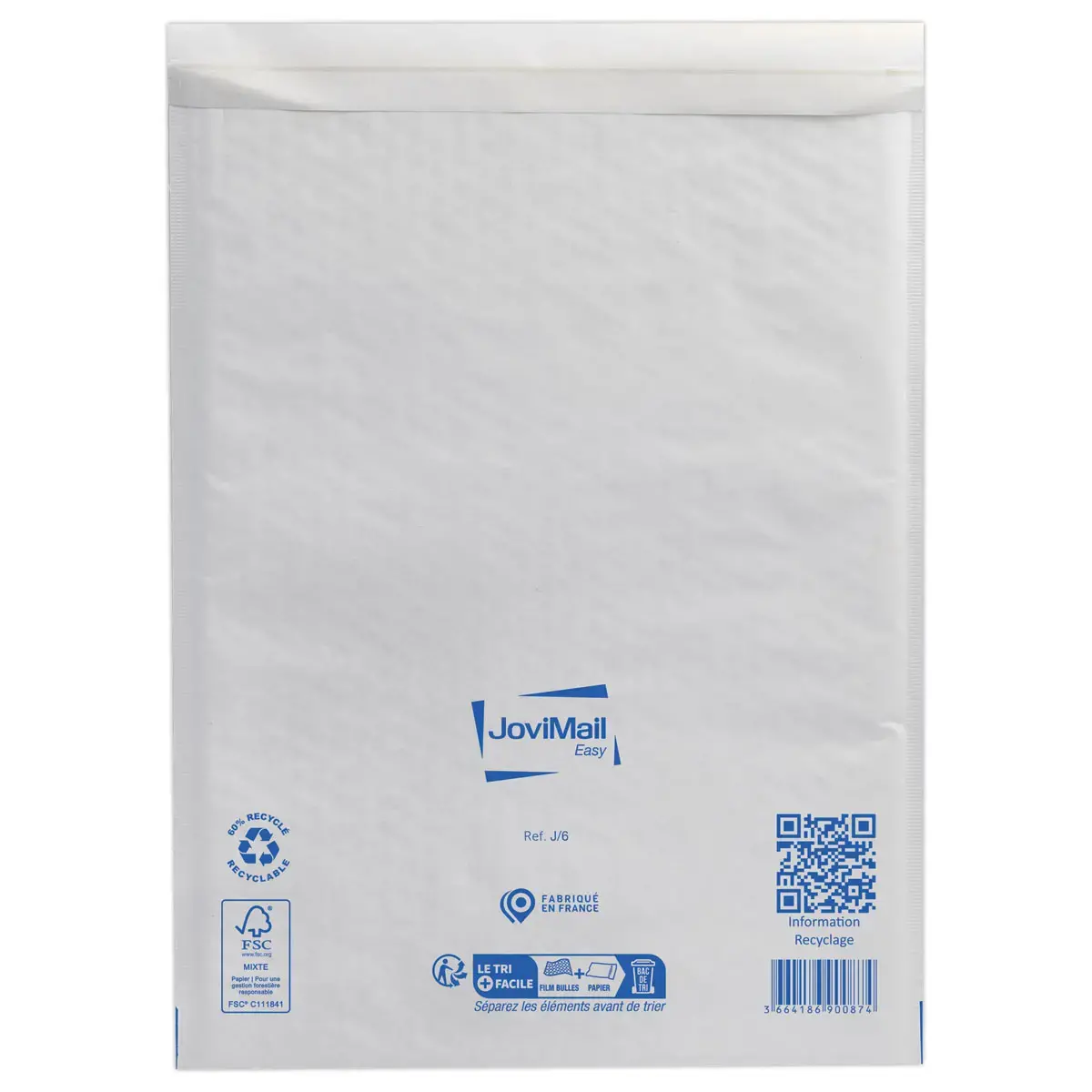 50 Pochettes matelassées Sealed Air - 300 x 440 mm - Blanc - Jovimail photo du produit