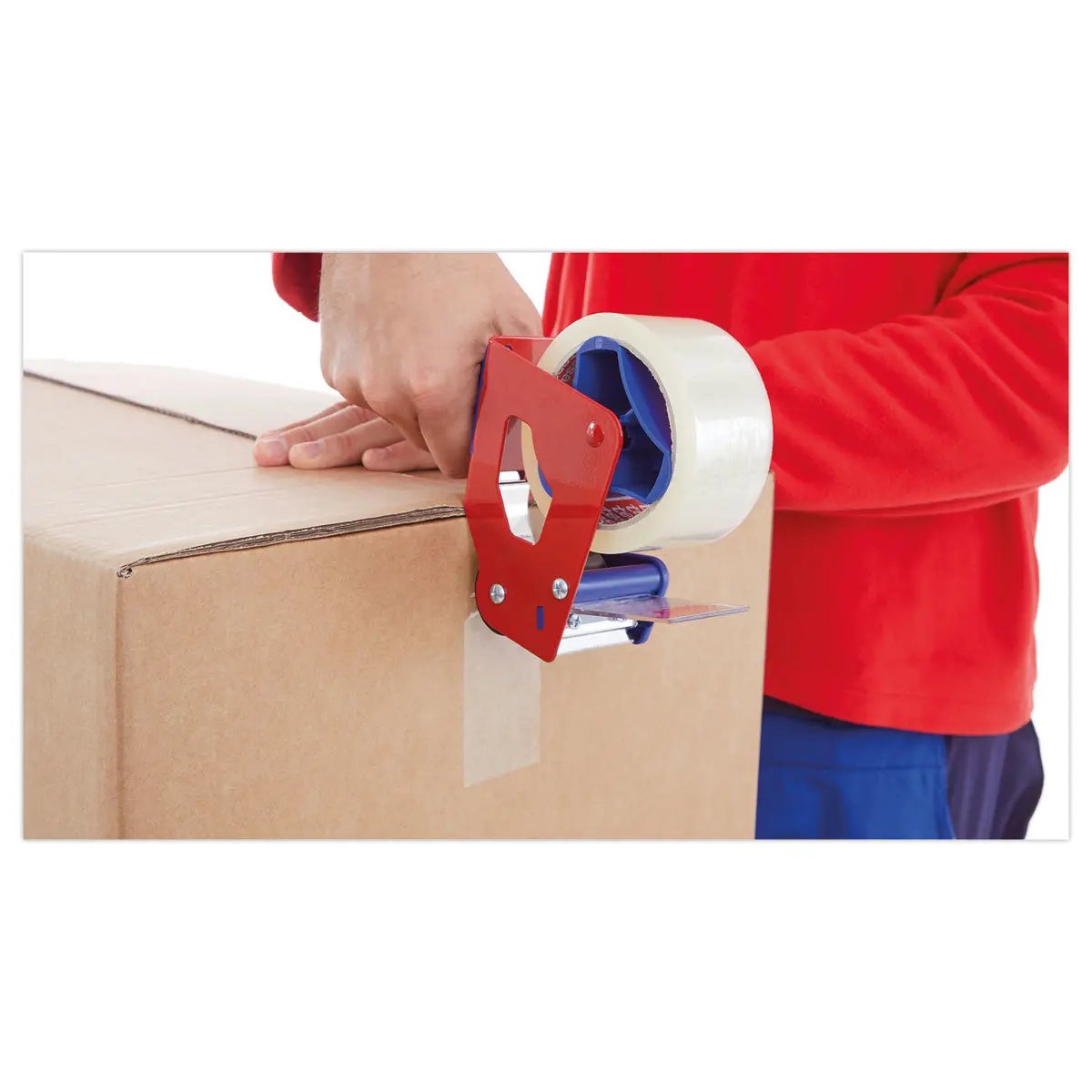 Rouleau d'adhésif d'emballage en polypropylène - Transparent - 100 m x 50 mm - TESA photo du produit