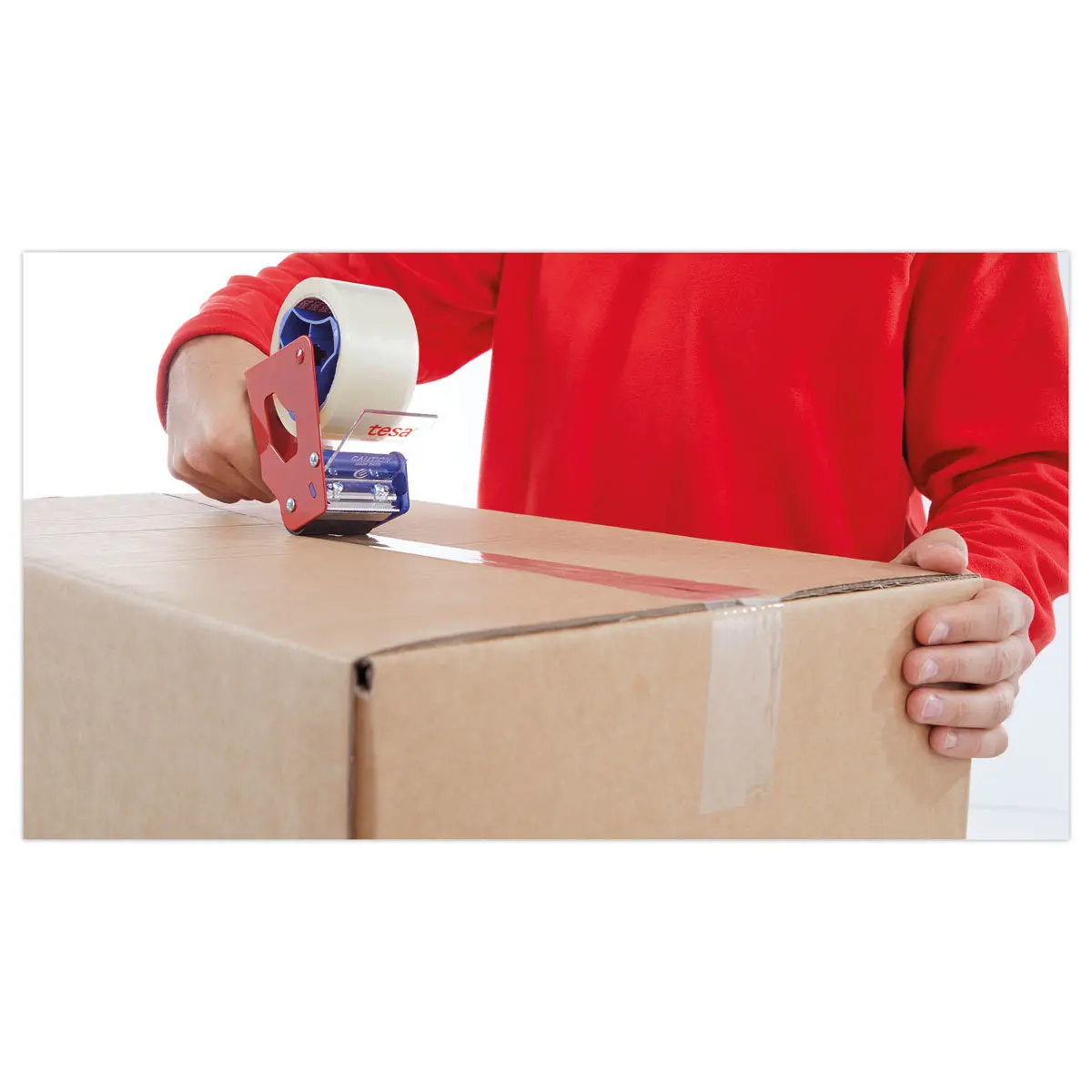 Rouleau d'adhésif d'emballage en polypropylène - Transparent - 100 m x 50 mm - TESA photo du produit