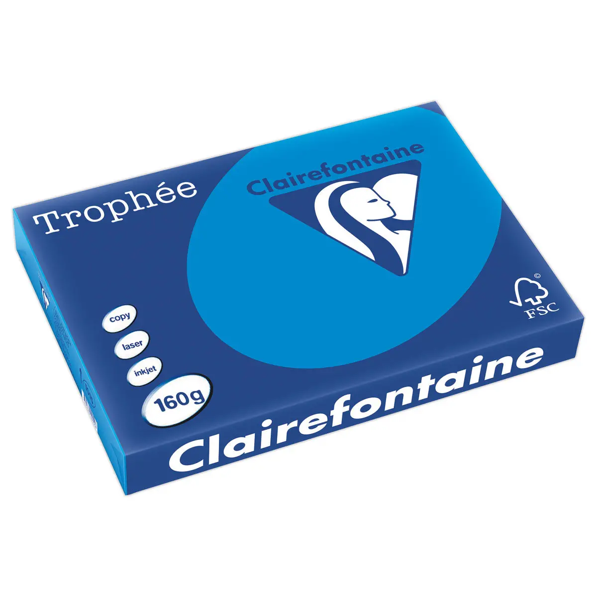 Ramette de 250 feuilles de papier couleurs intenses Troph&eacute;e A3 - 160g photo du produit