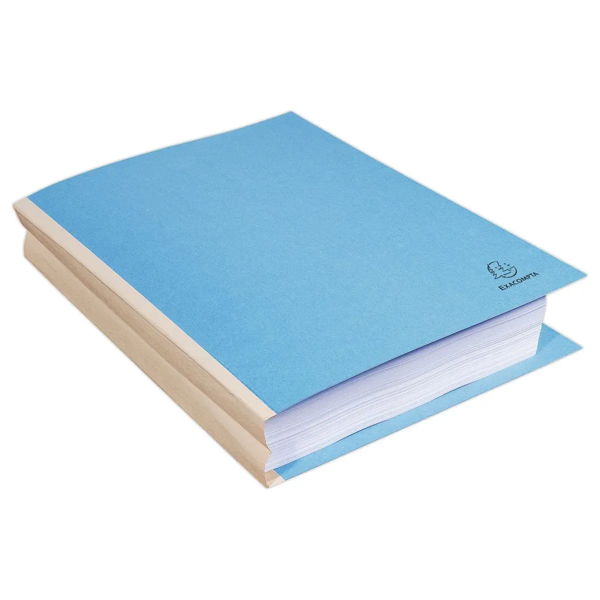 25 Chemises dos toilé Forever 320g - 24 x 32 cm - Bleu foncé - EXACOMPTA photo du produit