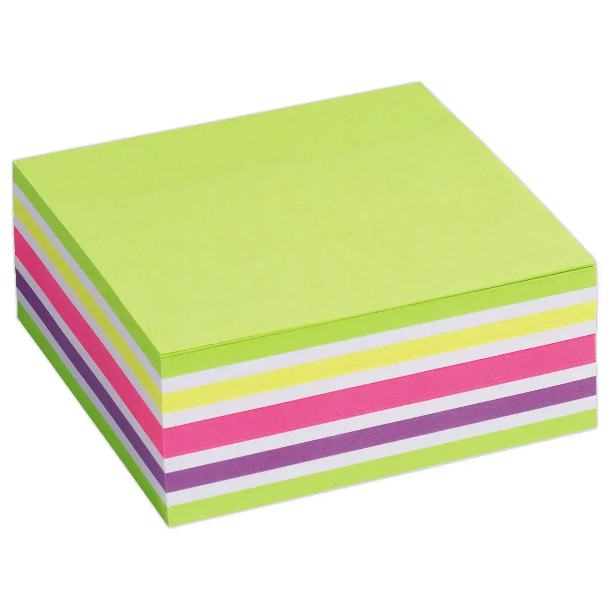 Bloc cube 320 feuilles - 76x76mm - Couleurs vives - Fiducial photo du produit