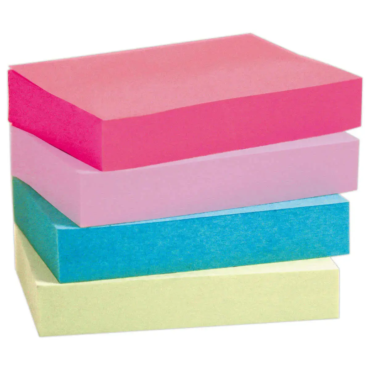 12 Blocs notes repositionnables - 3,8 x 5,1 cm - Couleurs vives assorties - Fiducial photo du produit