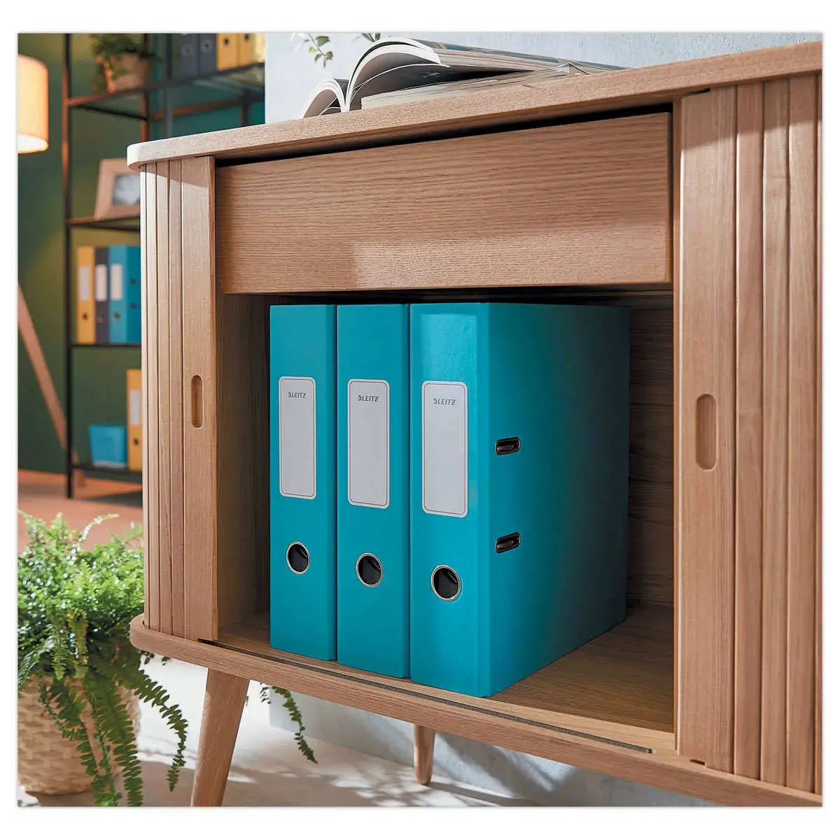 Classeur à levier 180° Cosy - Bleu - Leitz photo du produit