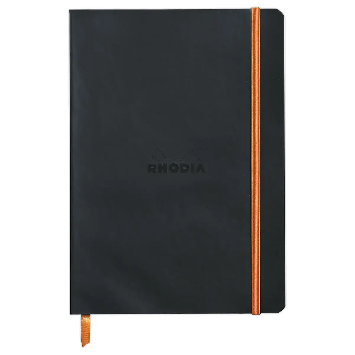 Carnet broché Rhodiarama A5 160 pages - couverture souple - noir - Rhodia photo du produit