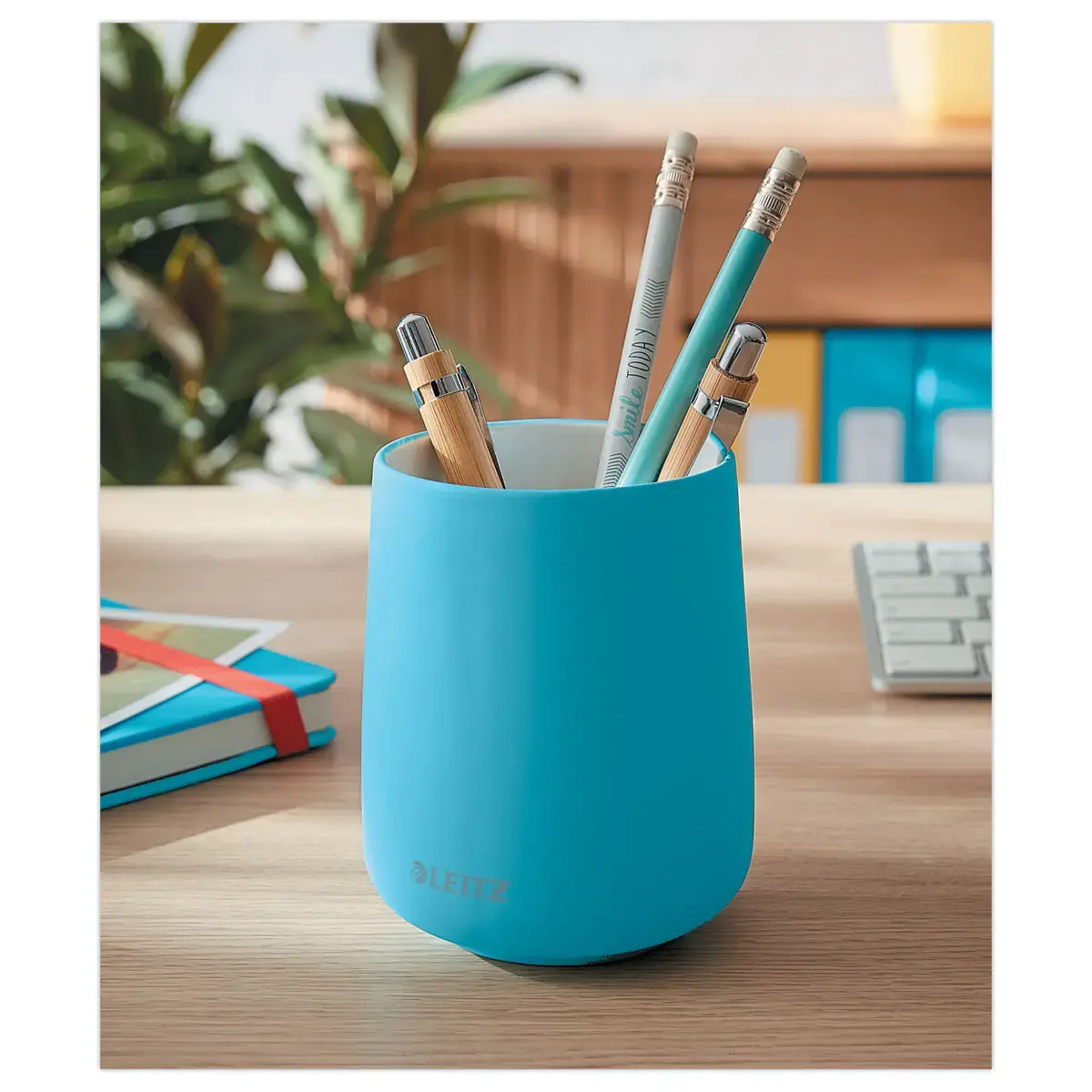 Pot &agrave; crayons Cosy &ndash; Bleu &ndash; Leitz photo du produit