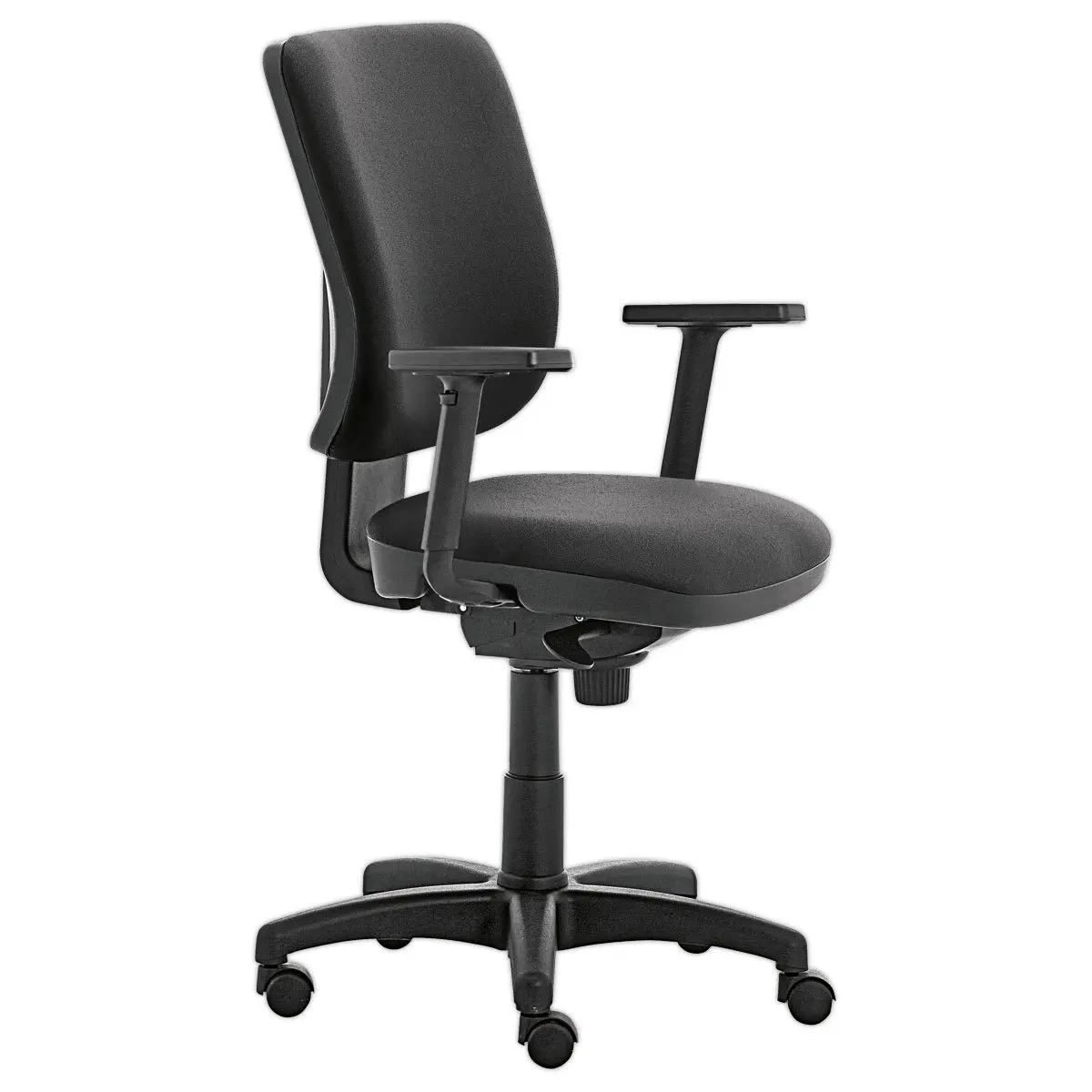 Siège Eros synchrone noir avec accotoirs monté photo du produit