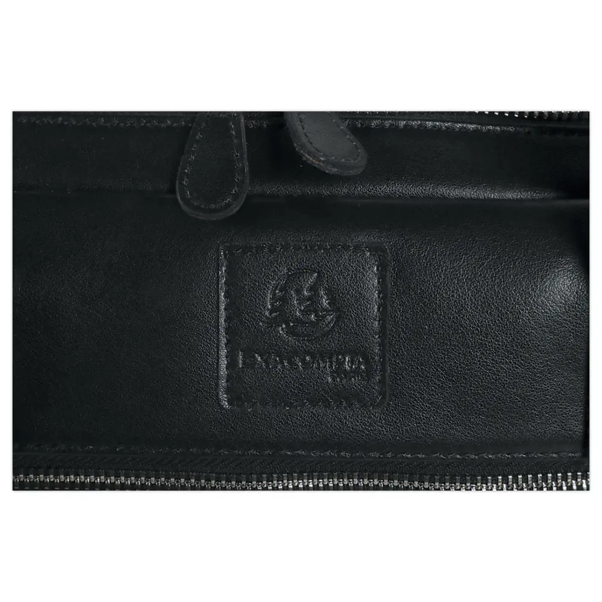 Sacoche ordinateur double compartiments Exactive en cuir noir 15.6" photo du produit