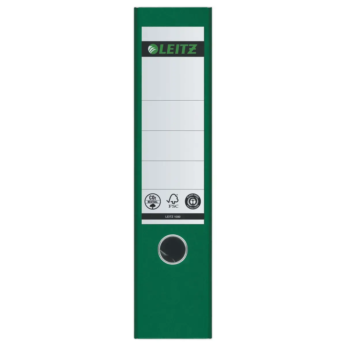 Classeurs &agrave; levier carton marbr&eacute; - Dos 8 cm  - vert - Leitz photo du produit