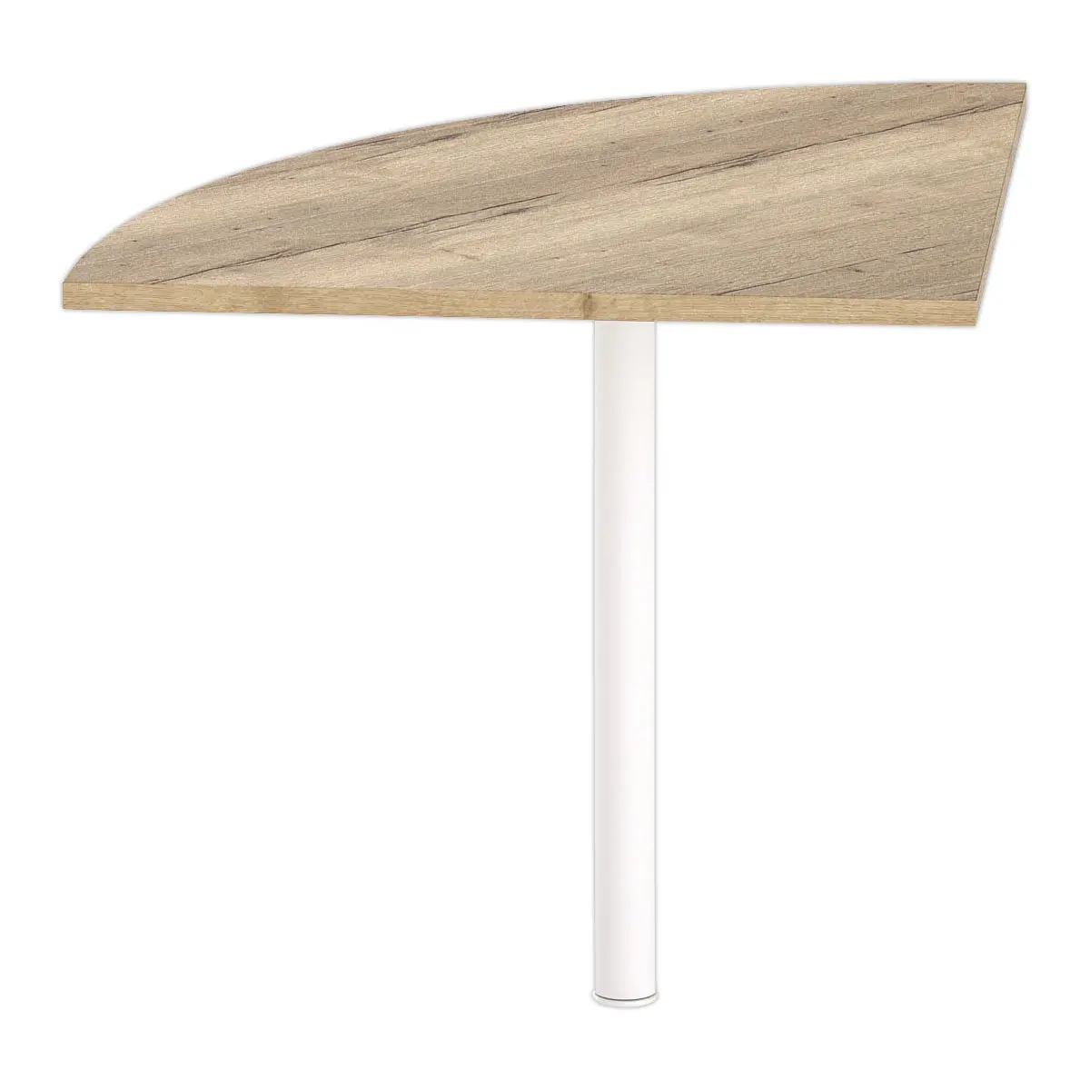 Angle liaison bureau 2 pieds chêne veiné /blanc photo du produit