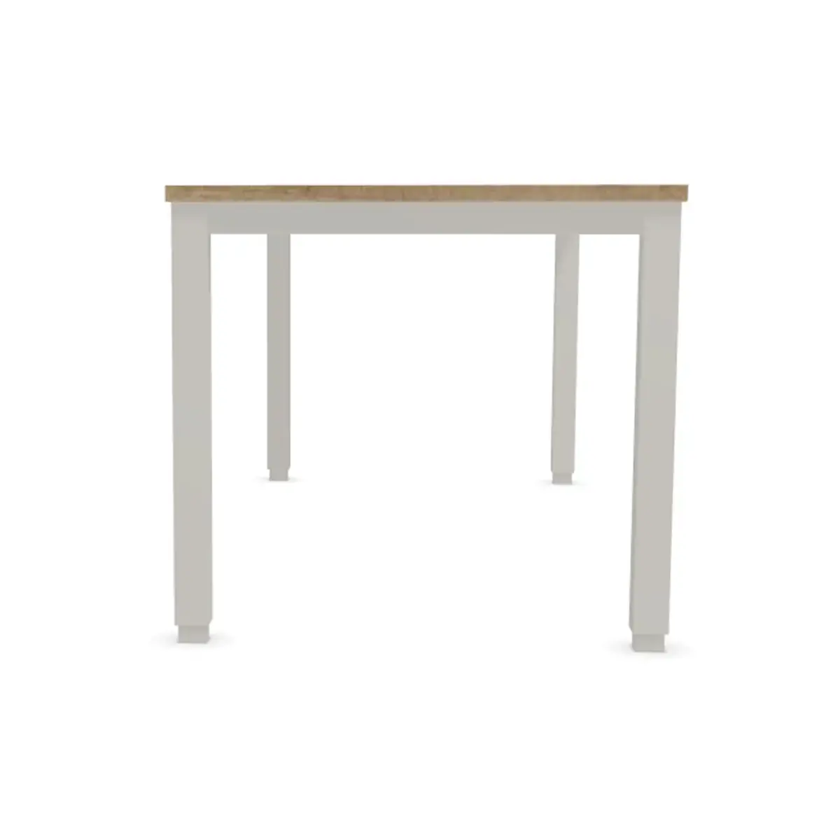Bureau 180 x 80 chêne veiné - pieds aluminium photo du produit