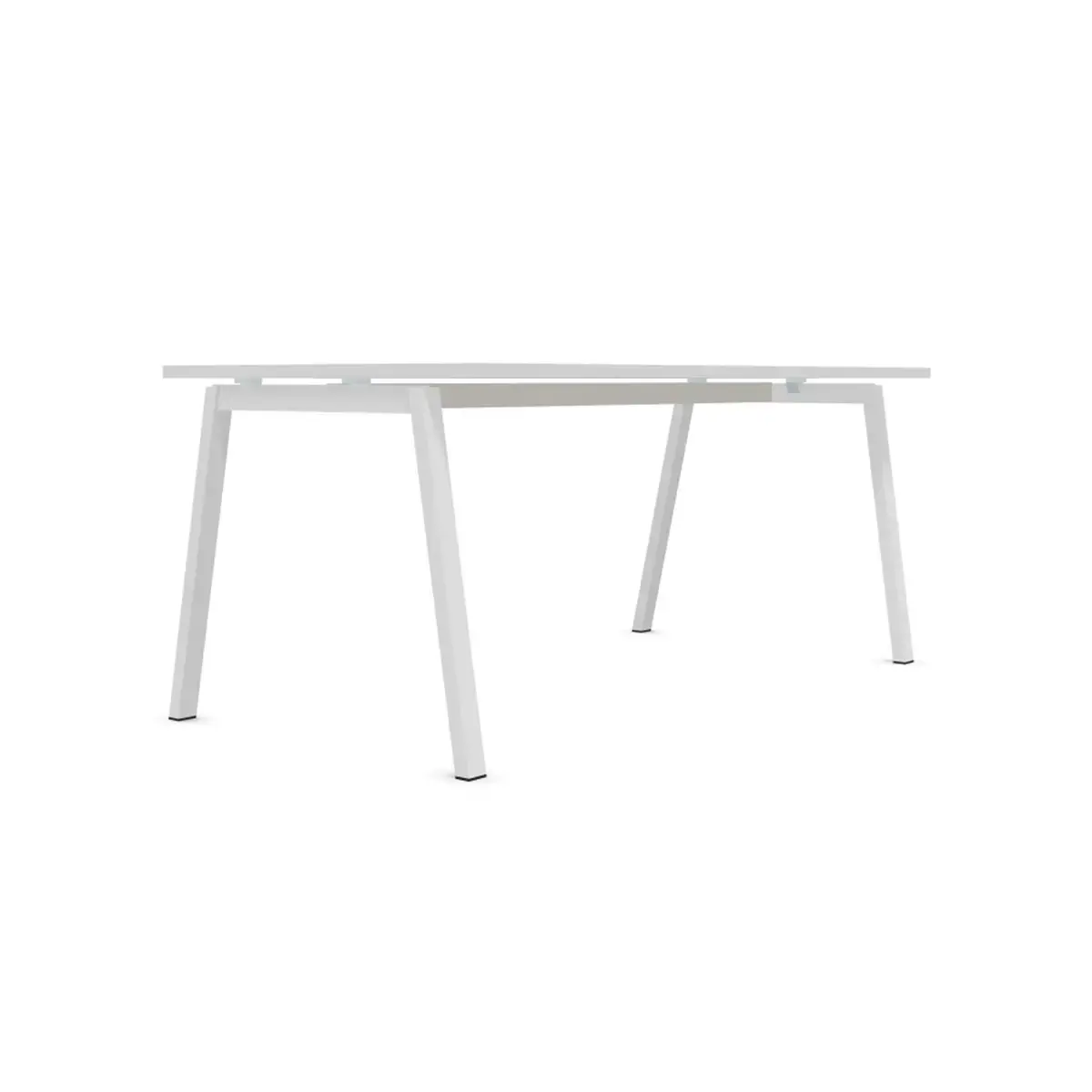Bureau rectangulaire 180x80 Blanc / piét. Blanc BANGKOK photo du produit