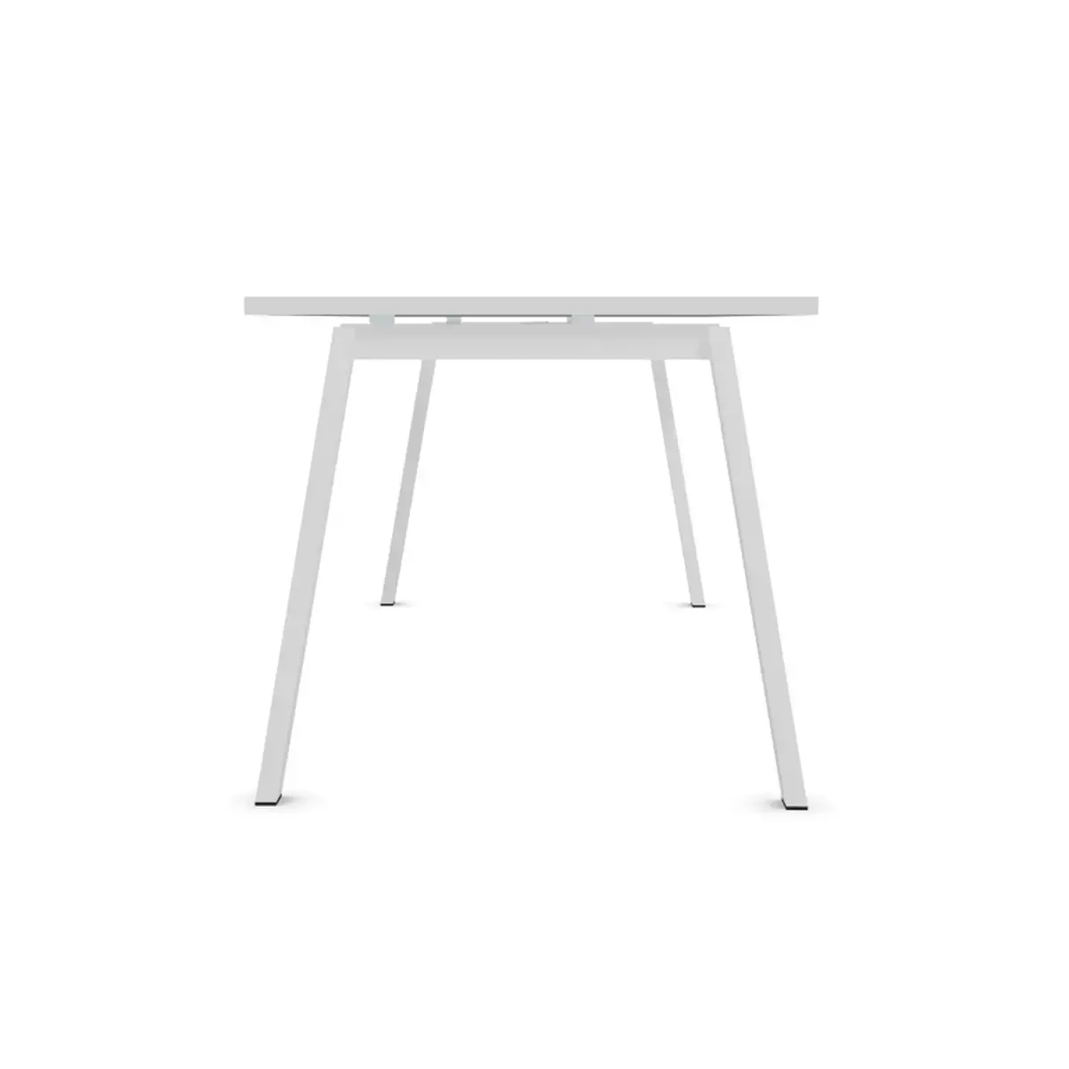 Bureau rectangulaire 180x80 Blanc / piét. Blanc BANGKOK photo du produit