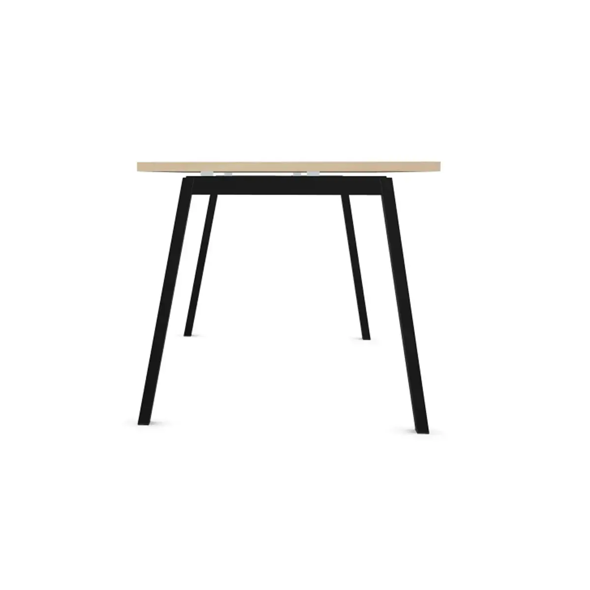 Bureau rectangulaire 180x80 Acacia Clair / piét. Anthracite BANGKOK photo du produit