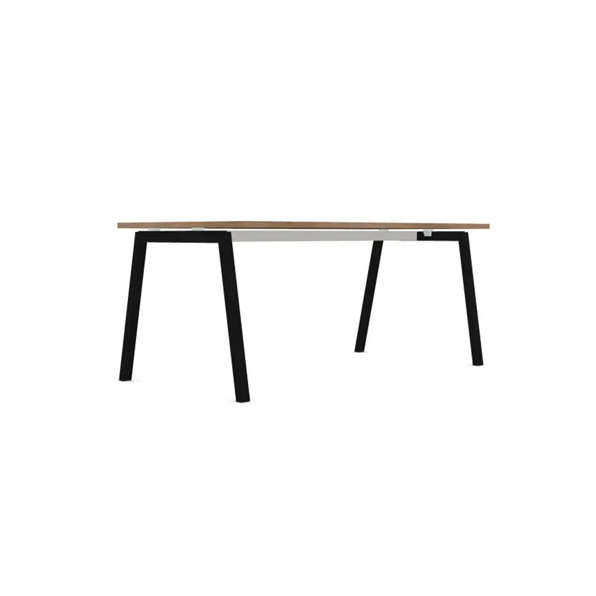 Bureau rectangulaire 180x80 Noyer / pi&eacute;t. Anthracite BANGKOK photo du produit