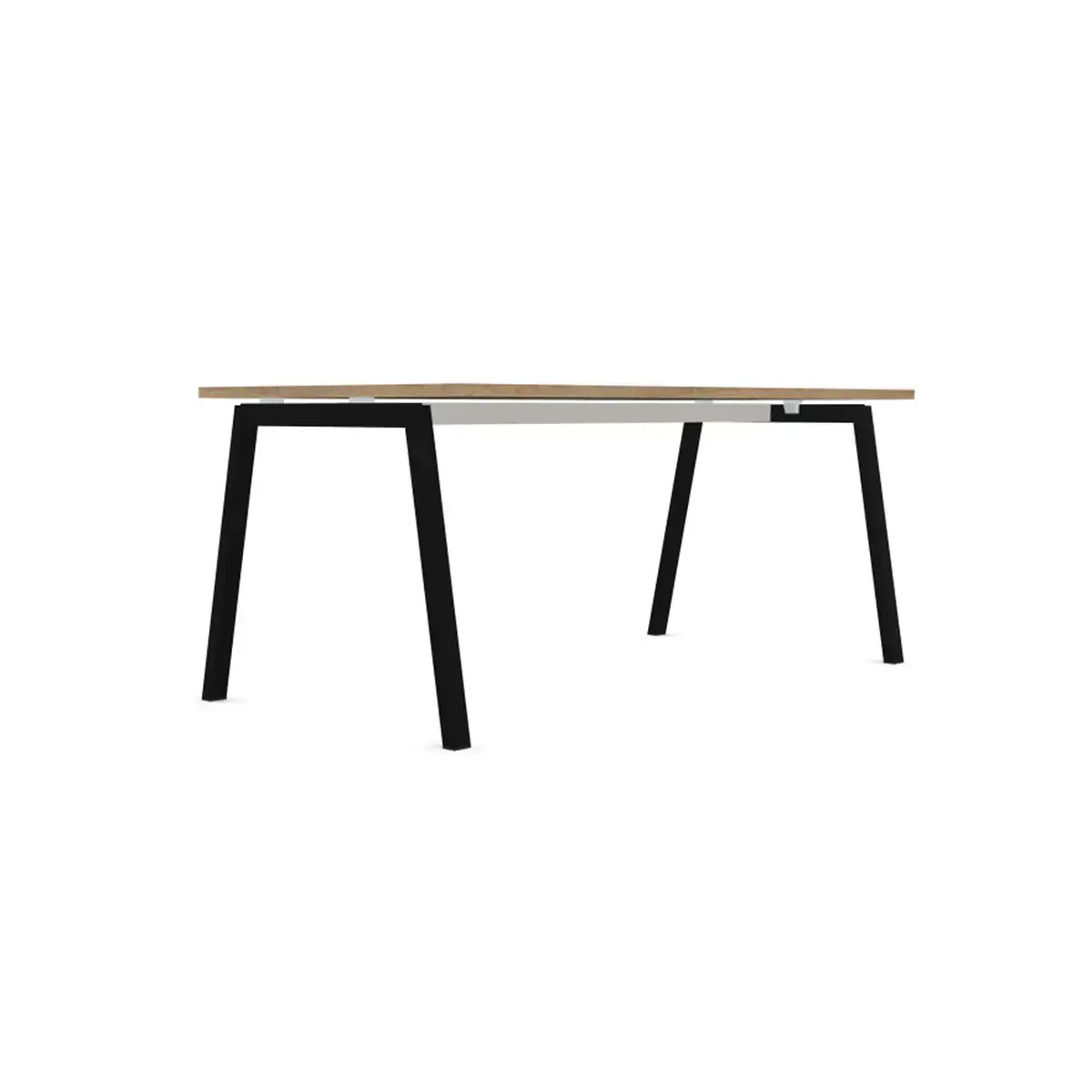 Bureau rectangulaire 180x80 Ch&ecirc;ne vein&eacute;/ pi&eacute;t. Anthracite BANGKOK photo du produit