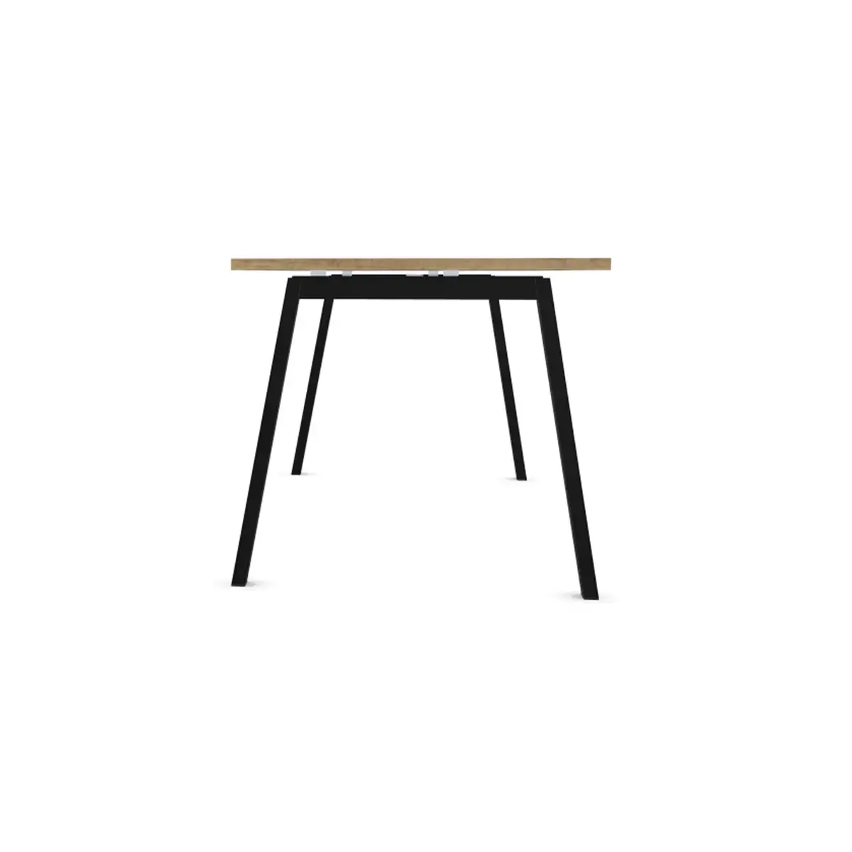 Bureau rectangulaire 180x80 Ch&ecirc;ne vein&eacute;/ pi&eacute;t. Anthracite BANGKOK photo du produit