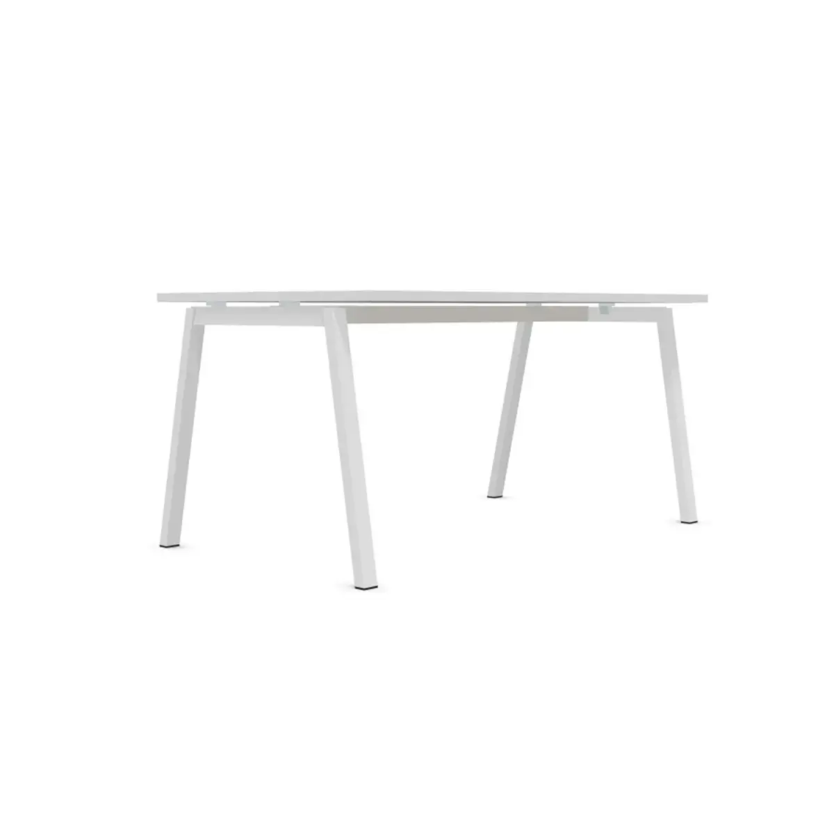 Bureau rectangulaire 160x80 Blanc/ piét. Blanc BANGKOK photo du produit