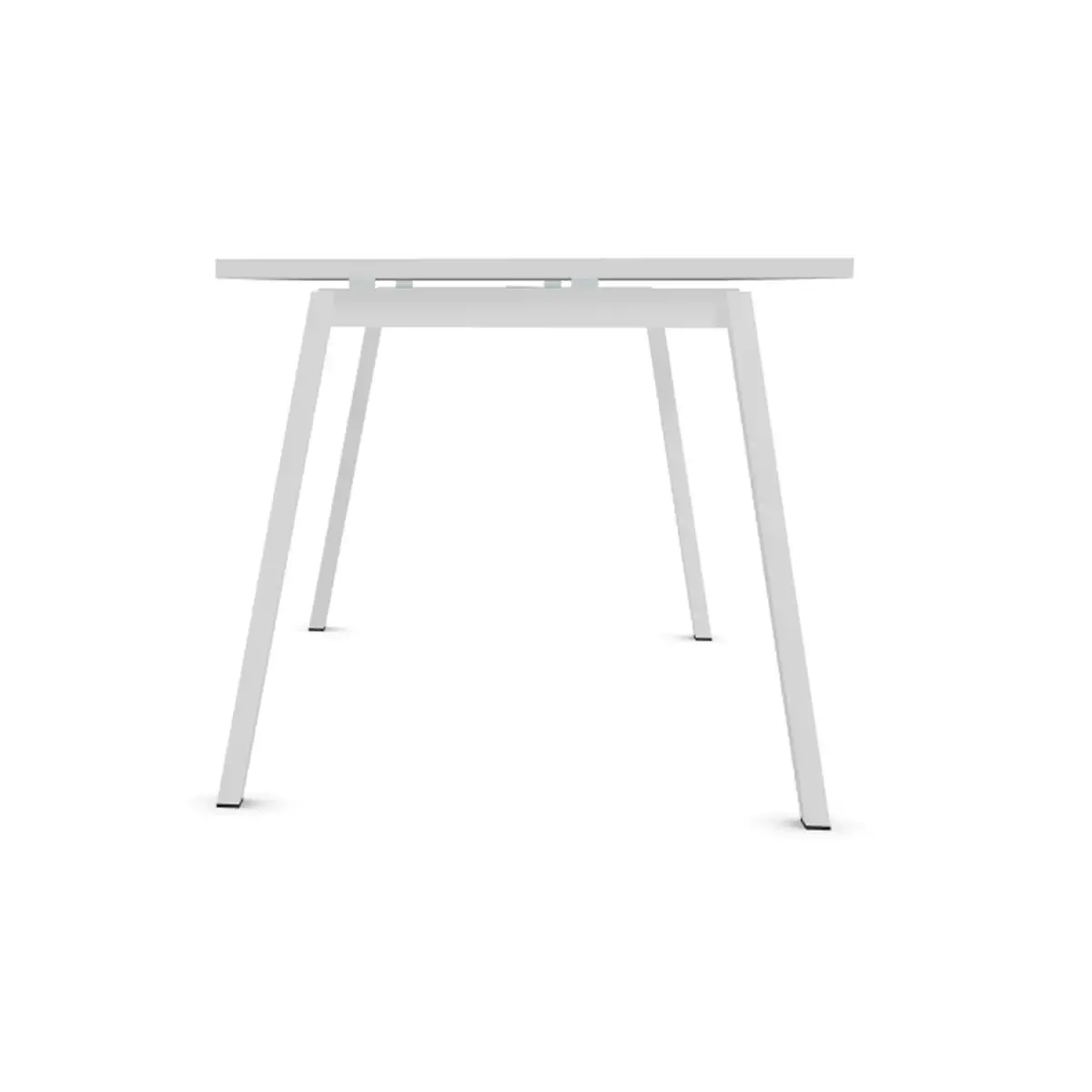 Bureau rectangulaire 160x80 Blanc/ piét. Blanc BANGKOK photo du produit