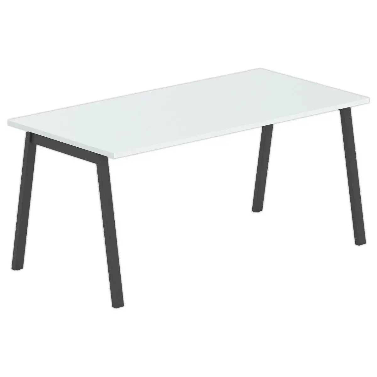 Bureau rectangulaire 160x80 Gris / piét. Anthracite BANGKOK photo du produit