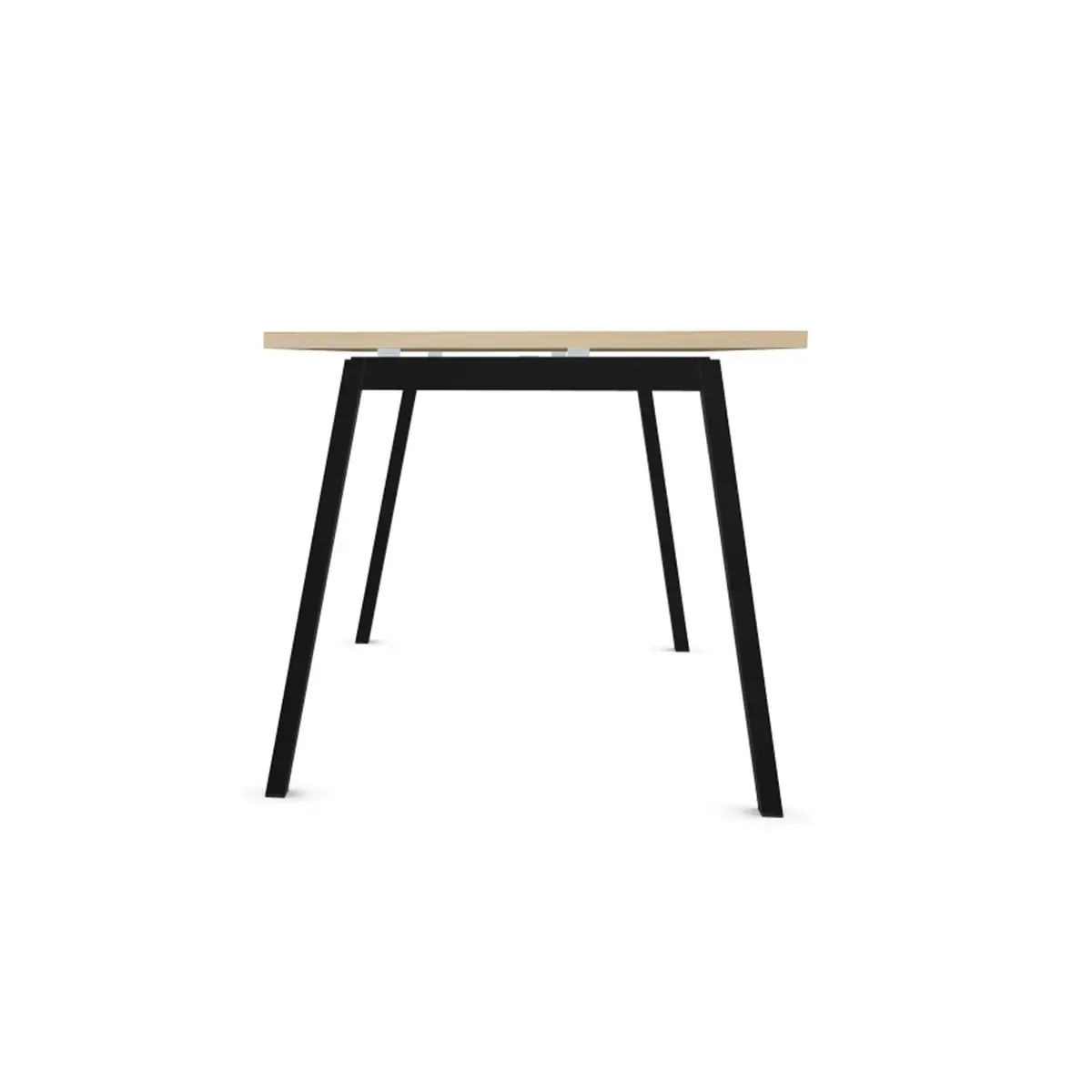 Bureau rectangulaire 160x80 Acacia clair / piét. Anthracite BANGKOK photo du produit