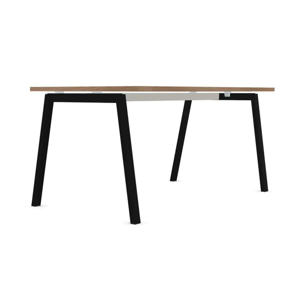 Bureau rectangulaire 160x80 Noyer / pi&eacute;t. Anthracite BANGKOK photo du produit