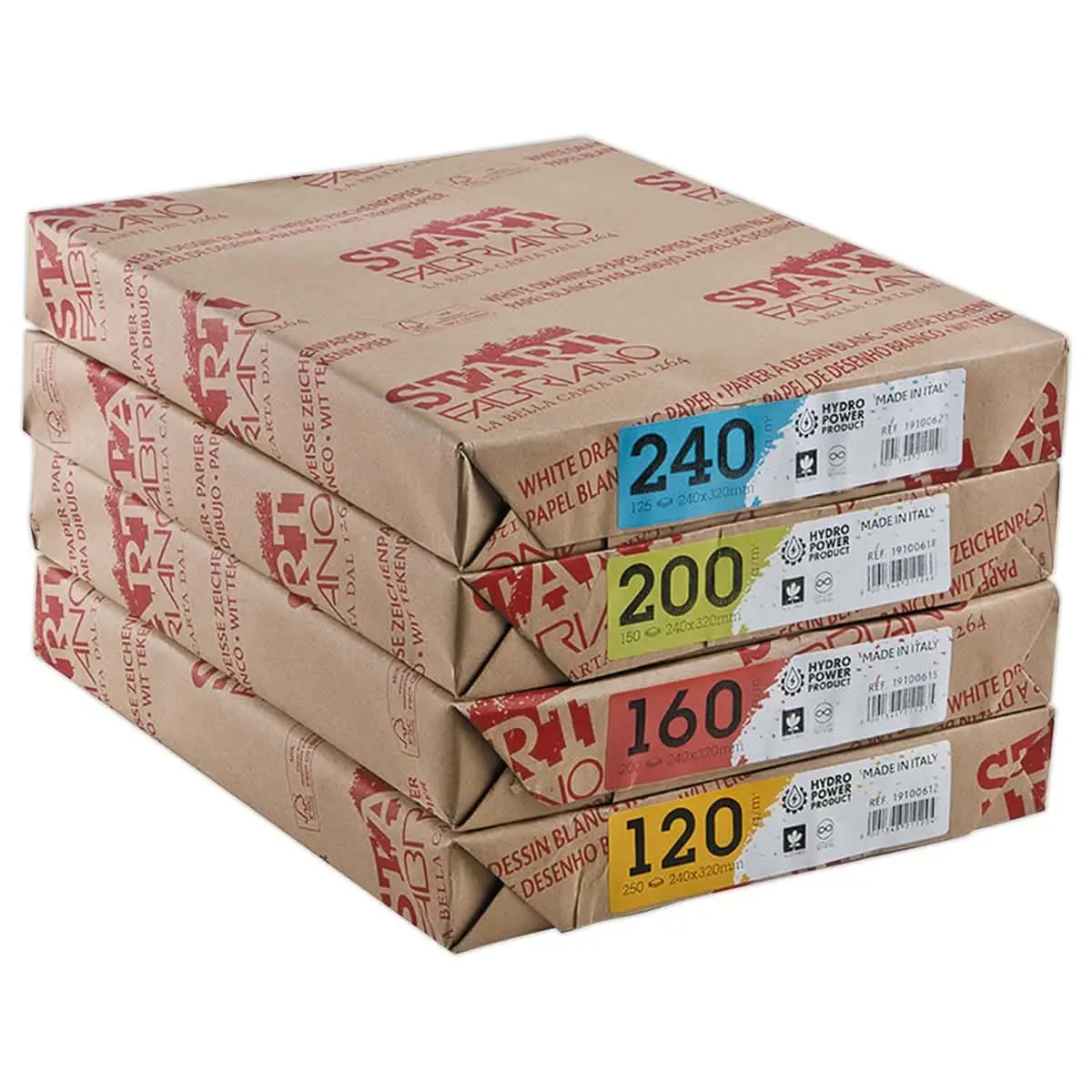 150 Feuilles de papier dessin blanc format24 X 32 cm - 200 g photo du produit