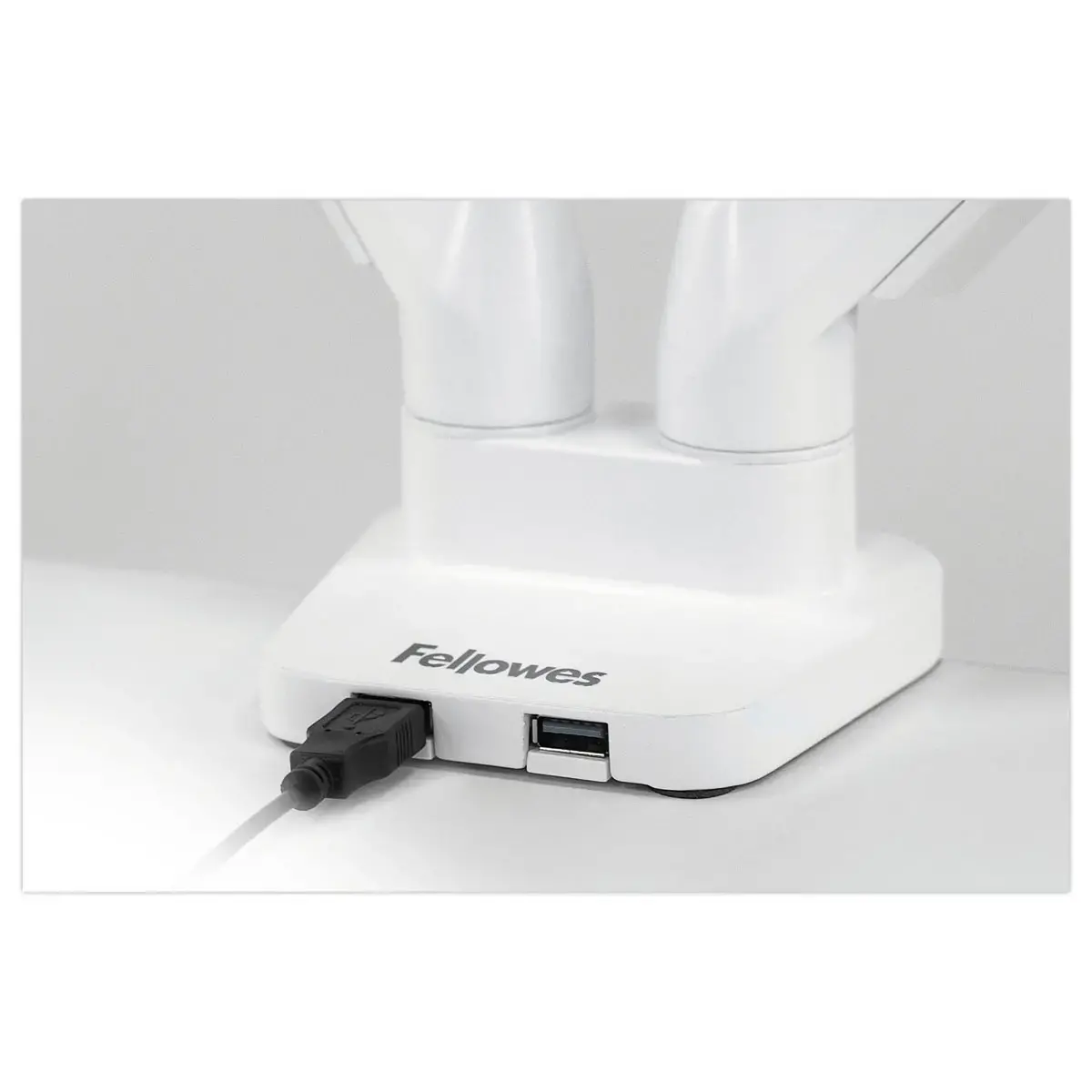 Bras porte-écrans double Platinum Series - Blanc - FELLOWES photo du produit