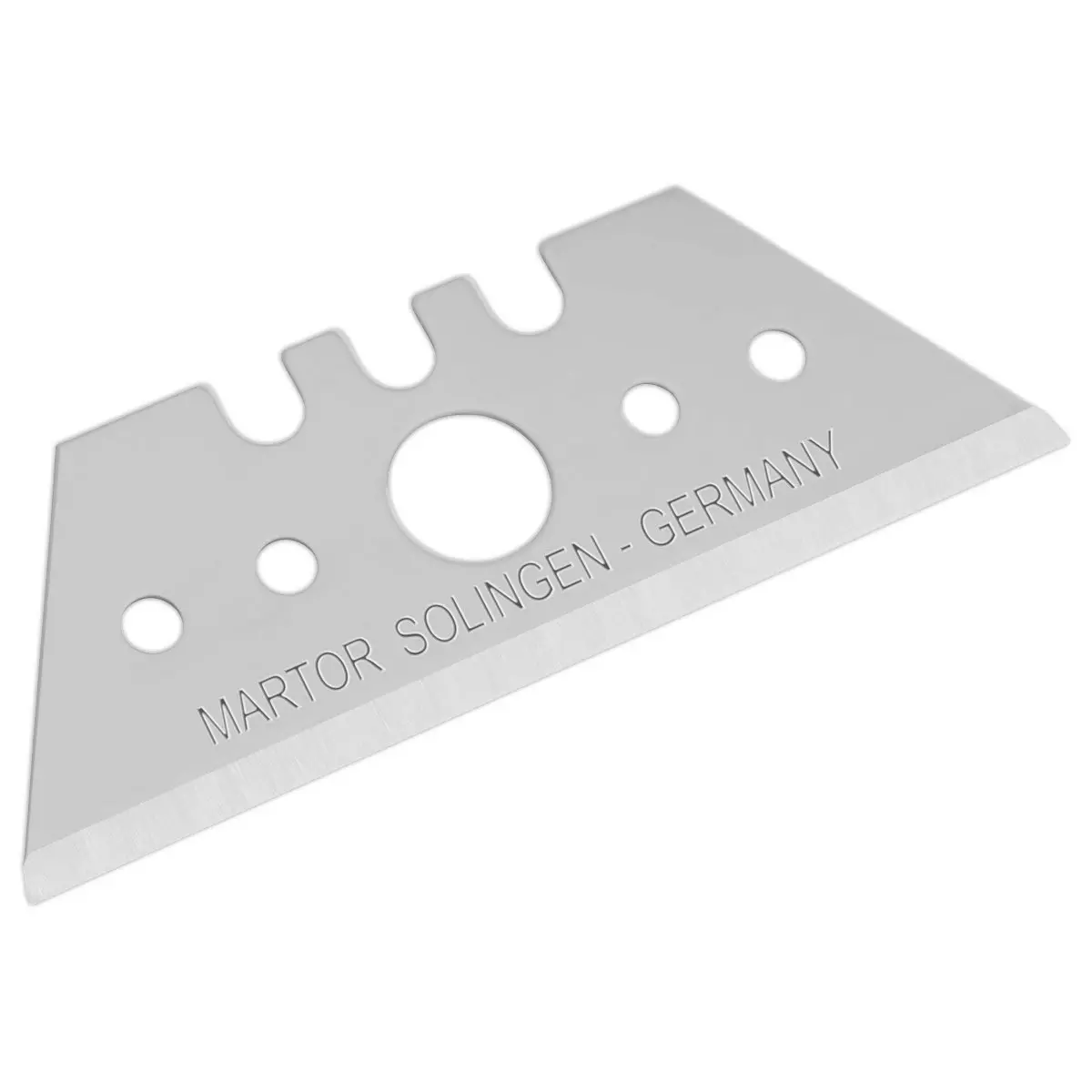 Etui de 10 lames trapézoïdale acier pour cutter MARTOR 19 mm photo du produit