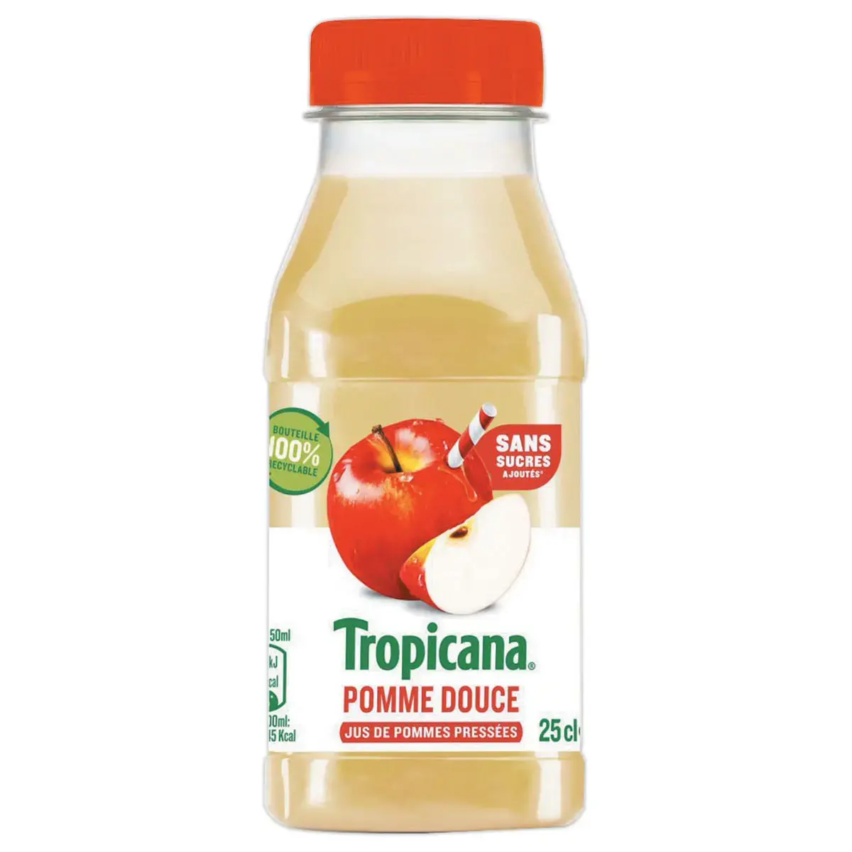 12 Bouteilles de jus de pomme - 25 cl - Tropicana photo du produit