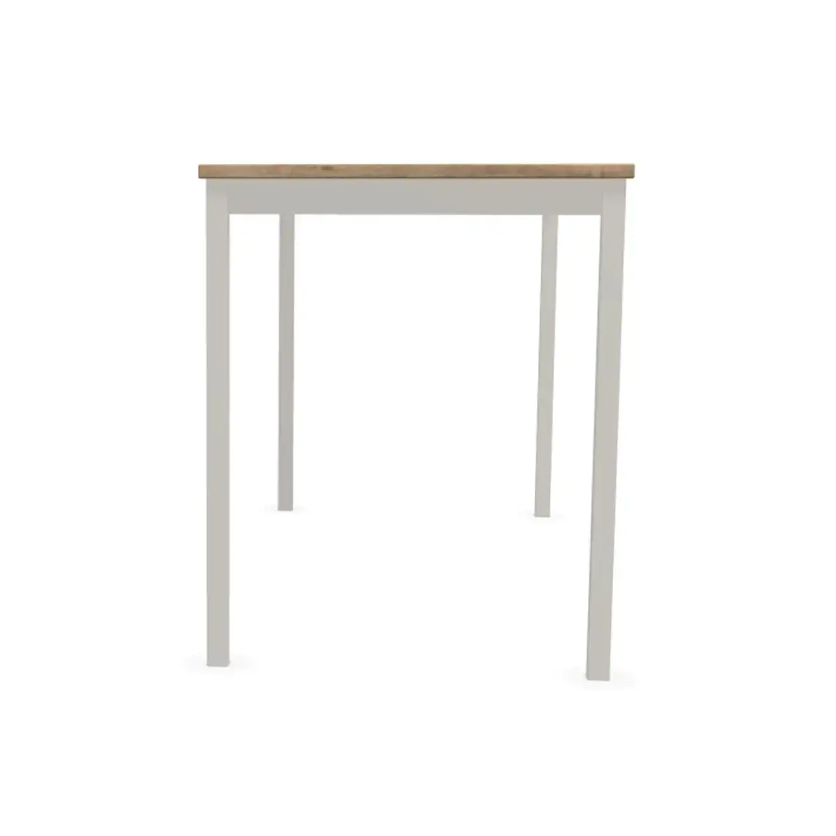 Table modulaire rectangulaire 120 x 60 chêne veiné / alu photo du produit