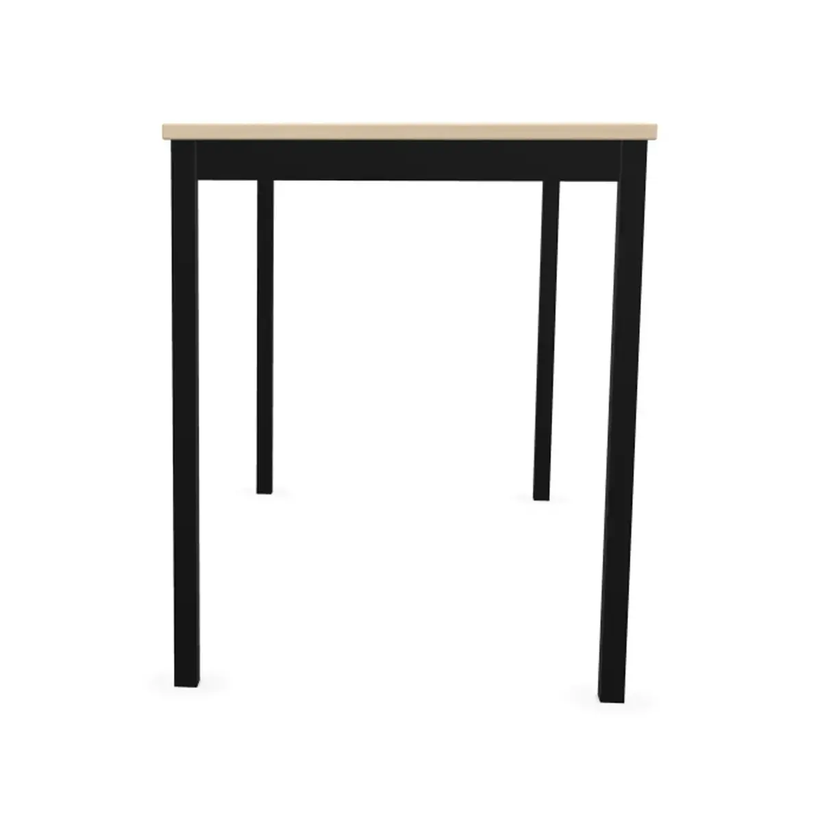 Table modulaire rectangulaire 120 x 60 acacia / noir photo du produit
