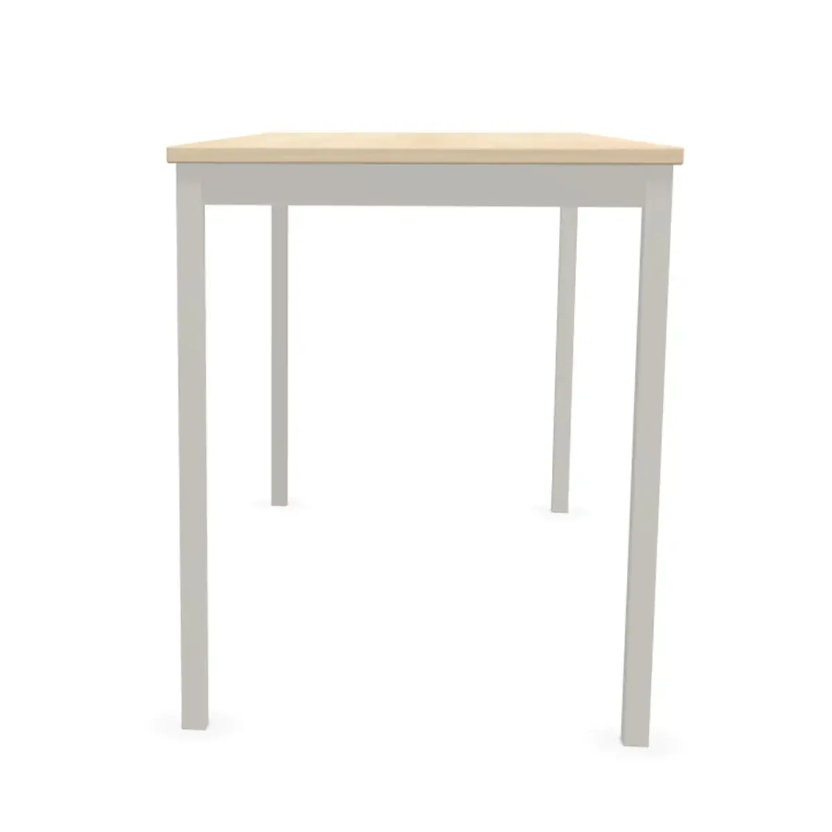 Table modulaire rectangulaire 120 x 60 acacia / alu photo du produit