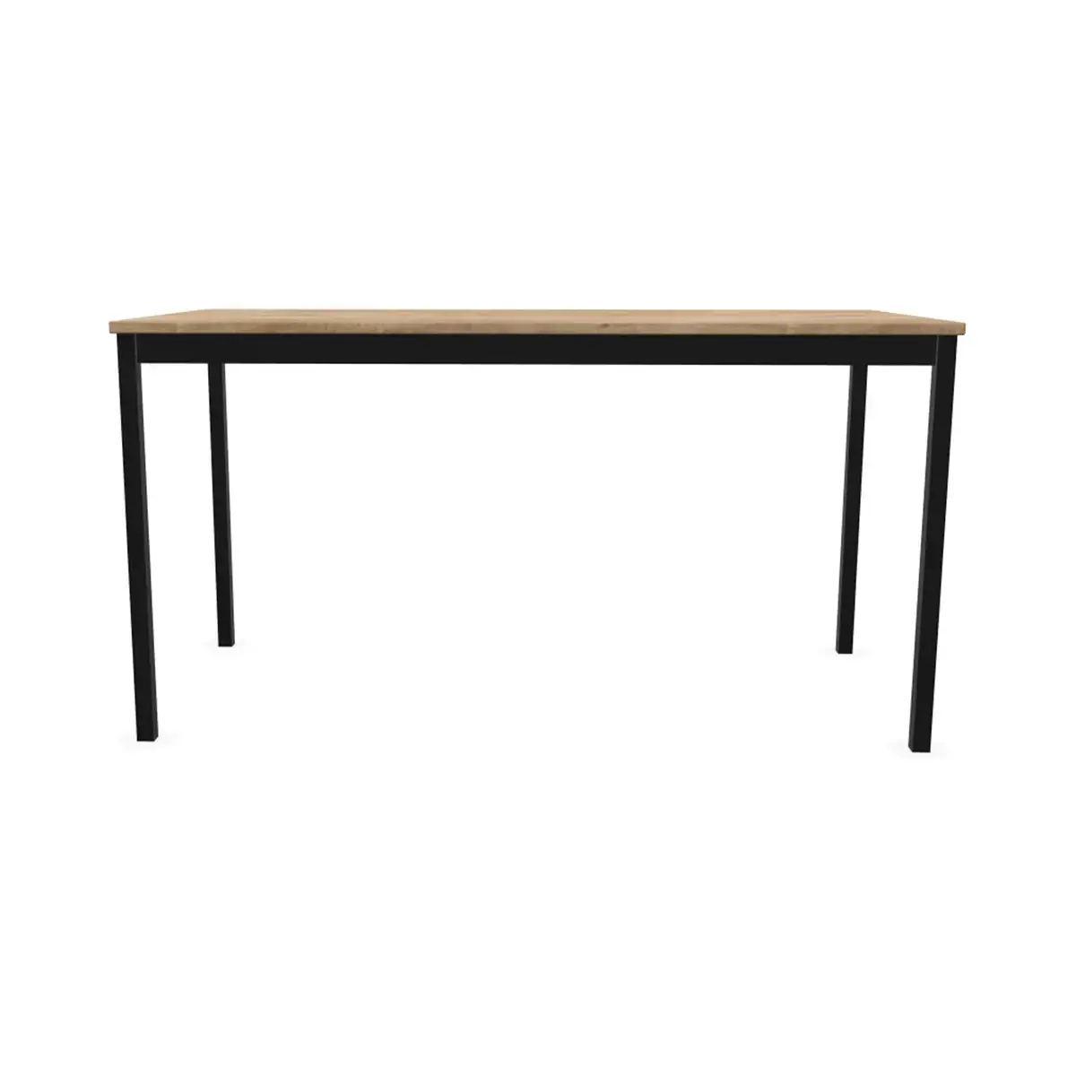 Table modulaire rectangulaire 140 x 70chêne veiné / noir photo du produit
